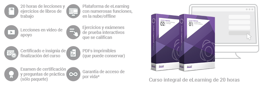 Computación en la Nube Esencial/Profesional de Nube (Curso/Paquete completo)