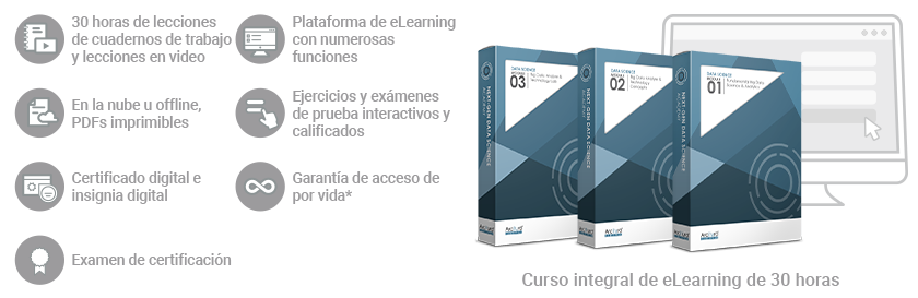 Analíticas de Big Data y Fundamentos de Ciencia de Datos/Profesional en Ciencias de Big Data (Curso/Paquete completo)