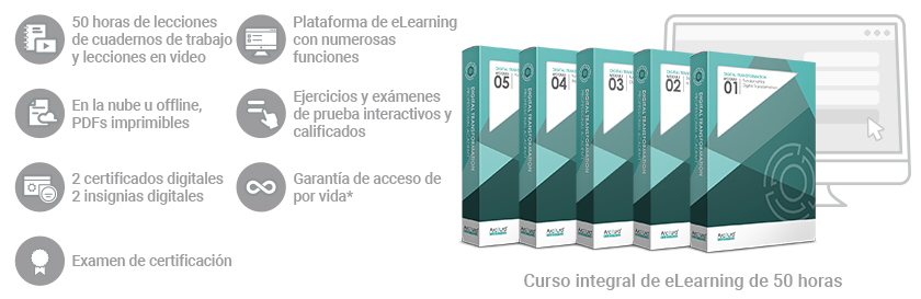 Transformación Digital: Fundamentos de Tecnología/Profesional de Tecnología de Transformación Digital (Curso/Paquete completo)